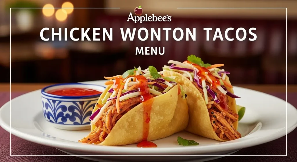 Applebee’s Chicken Wonton Tacos Menu
