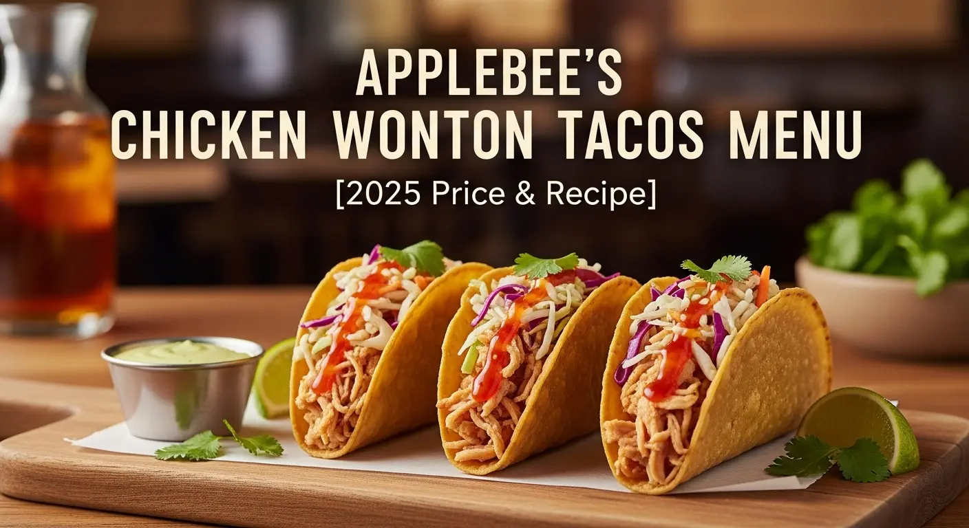 Applebee’s Chicken Wonton Tacos Menu [2025 Price & Recipe]