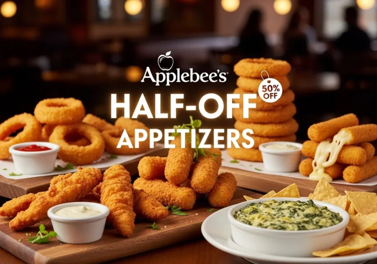 Applebees half-off appetizers