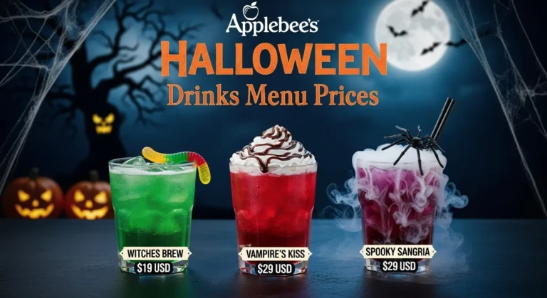 Applebees Halloween Drinks Menu Prices